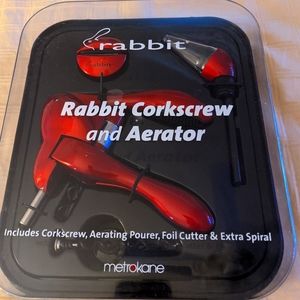 Rabbit Corkscrew and Aerator with Foil Cutter